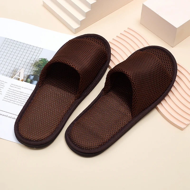 Mesh Slippers Multicolor Hotel Homestay Travel Mens Womens Indoor Eva Soft Bottom Slippers Open Toe Slippers Home Size 36-42