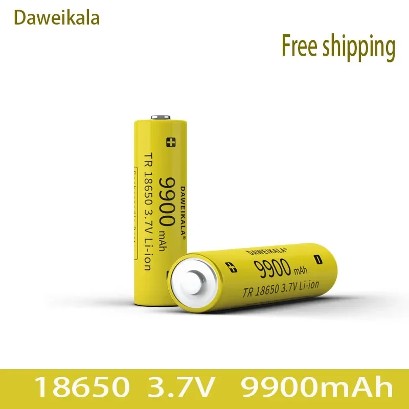 

New 18650 3.7V 9900mAh Rechargeable Battery For Flashlight Torch headlamp Li-ion Rechargeable Battery drop