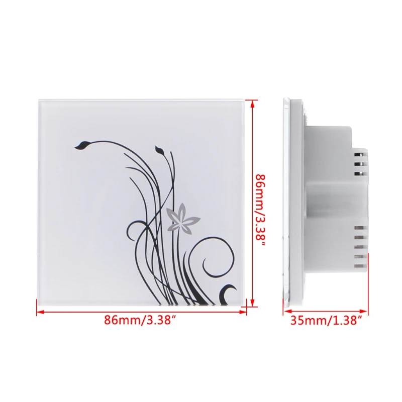 Wall Light for Touch Switch for Smart Home Automation Multi Function Glass Panel