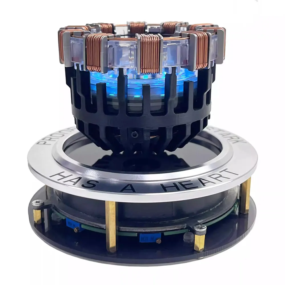 Magnetic Levitation Heart Reactor With Light Black Technology Cool Creative Ornaments Birthday Gift For Boys