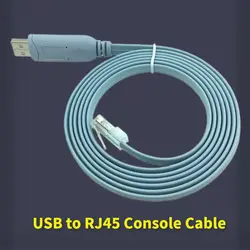 USB Extension RJ45 Console Cable FTDI USB FT232R Chip RS232 Level Shifter 1.8M 3M 5M For Cisco H3C HP huawei router