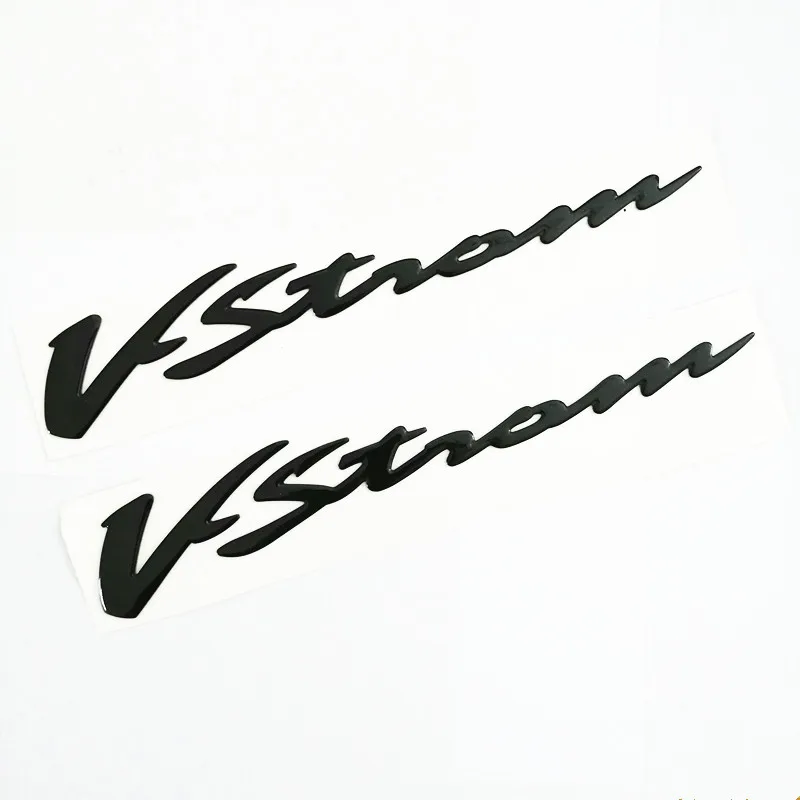 Motorcycle 3D Raise Black Stickers Decals Emblem for Suzuki VStorm DL 250 650 1000