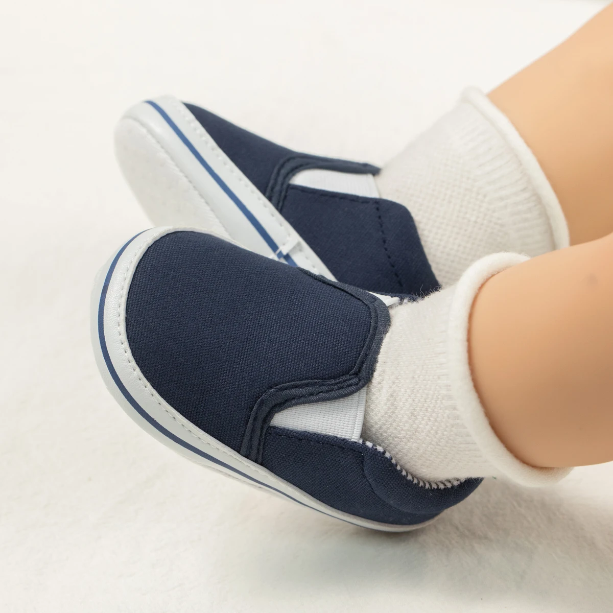 Zapatos de lona informales para bebé, zapatillas antideslizantes suaves para bebé, niño y niña, recién nacidos, boca baja, primeros pasos