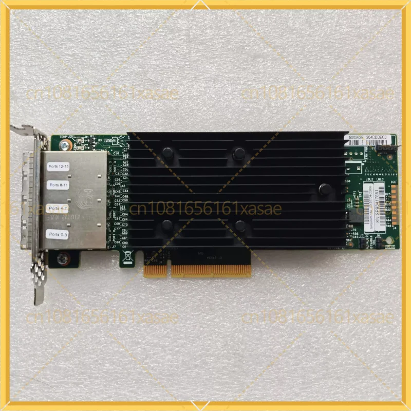 Used  for AVAGO LSI 9305-16e IT Mode HBA Pass Through Card SAS3224 Chip 4 Ports SFF-8644 12Gb/s External SAS Controller Card