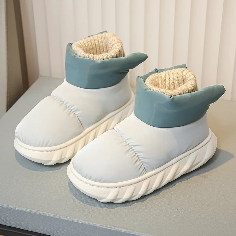 2023 stivali da neve per bambini nuovi stivali corti per bambini in pelliccia spessa autunno e inverno peluche scarpe Casual per bambini caldi