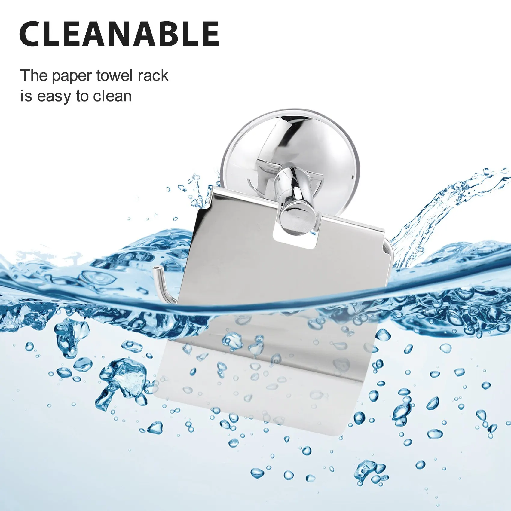 

Stainless Steel Toilet Paper Holder Heavy Duty Suction Wall Mount Toilet Tissue Paper Holder Bathroom Paper Roll Holder CNIM Hot