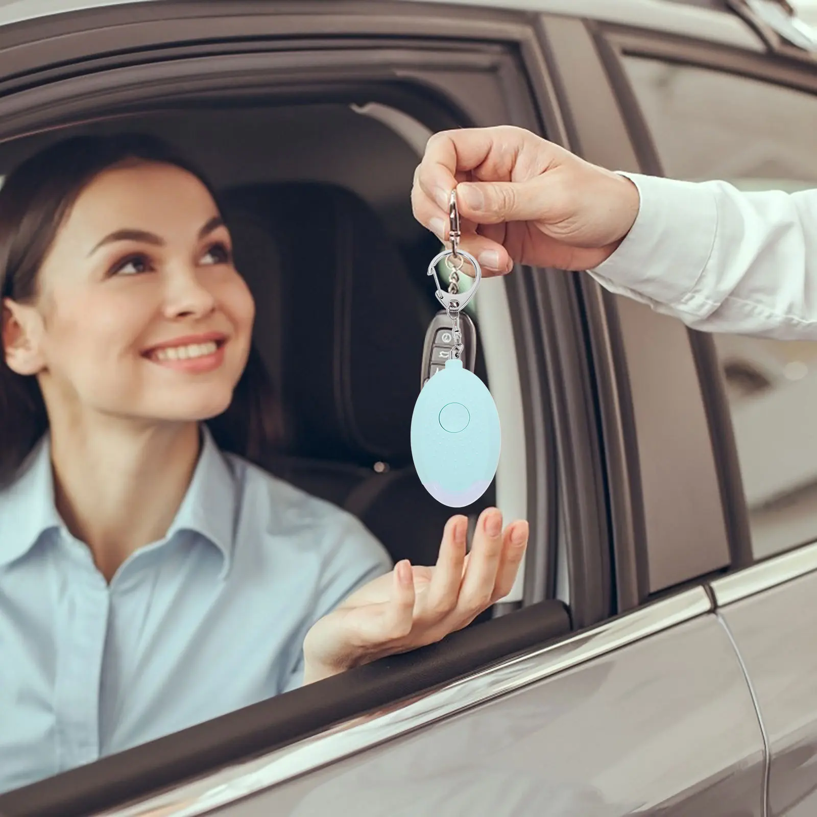 2Pcs Personal Security Alarm Portable Emergency Sound Alarm Keychain Compact Safety Device for