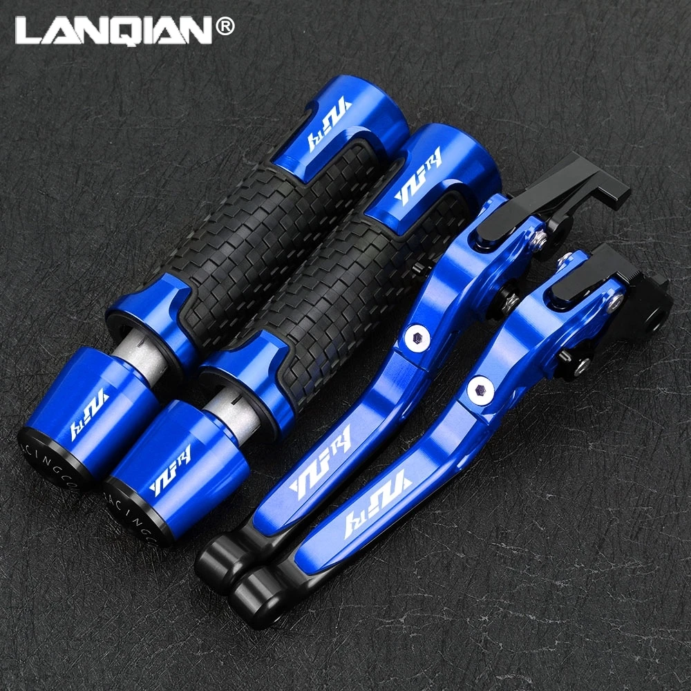 

For YAMAHA YZFR1 1999 2000 2001 2002 2003 YZF-R1 YZF R1 Foldable Brake Clutch Levers 7/8''22mm Handlebar Knobs Handle Grips Ends