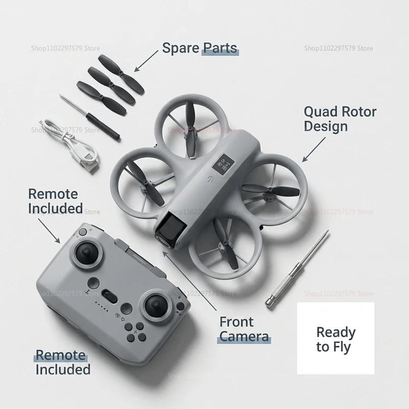 Mini Drone with 8K HD Camera FPV Foldable Quadcopter Brushless Motor Obstacle Avoidance RC Airplane for Beginner Adults Kids Toy view 3