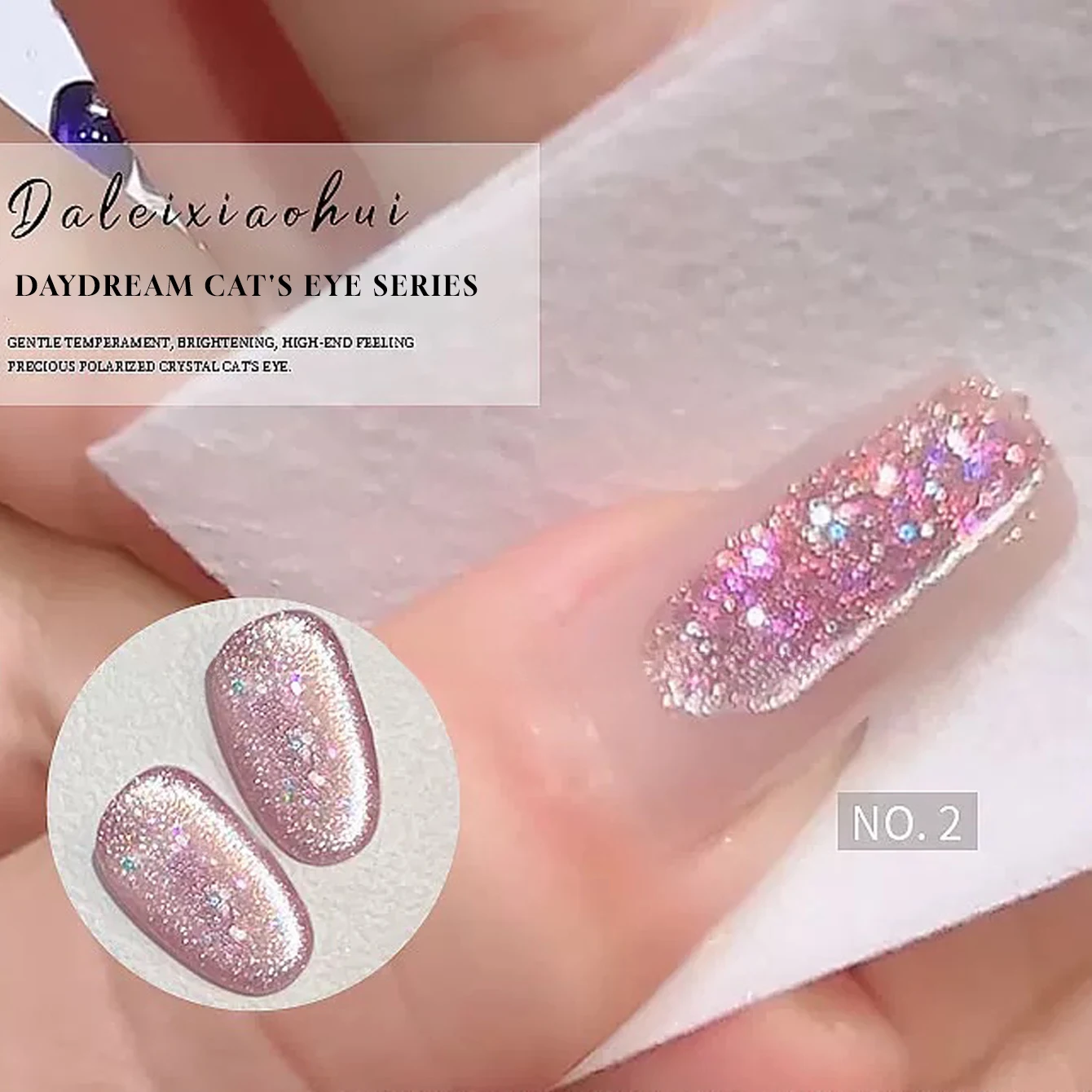 

1-12pcs TC Romantic Glitter Pink Daydream Cat Eye Gel Nail Polish Super Shiny Aurora Fairy Crystal Cat Eye Pink Nail Supplies