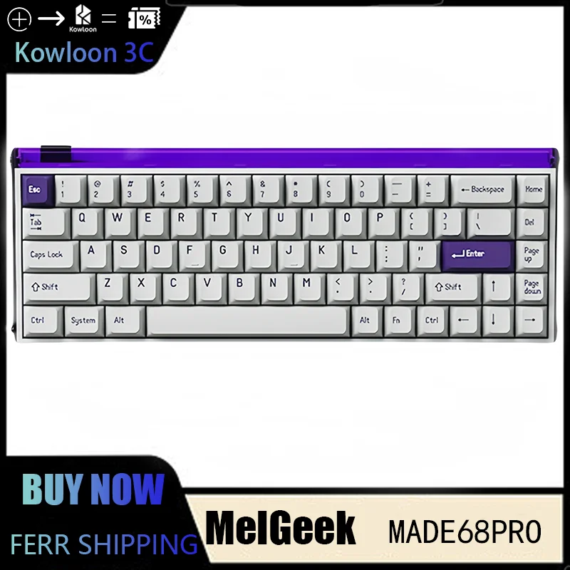 MelGeek MADE68 Pro Ultra Mechanical Keyboard Magnetic Switch Wired RT Gaming Customized Esport 16k Rate 8K Polling Rate 0.125ms