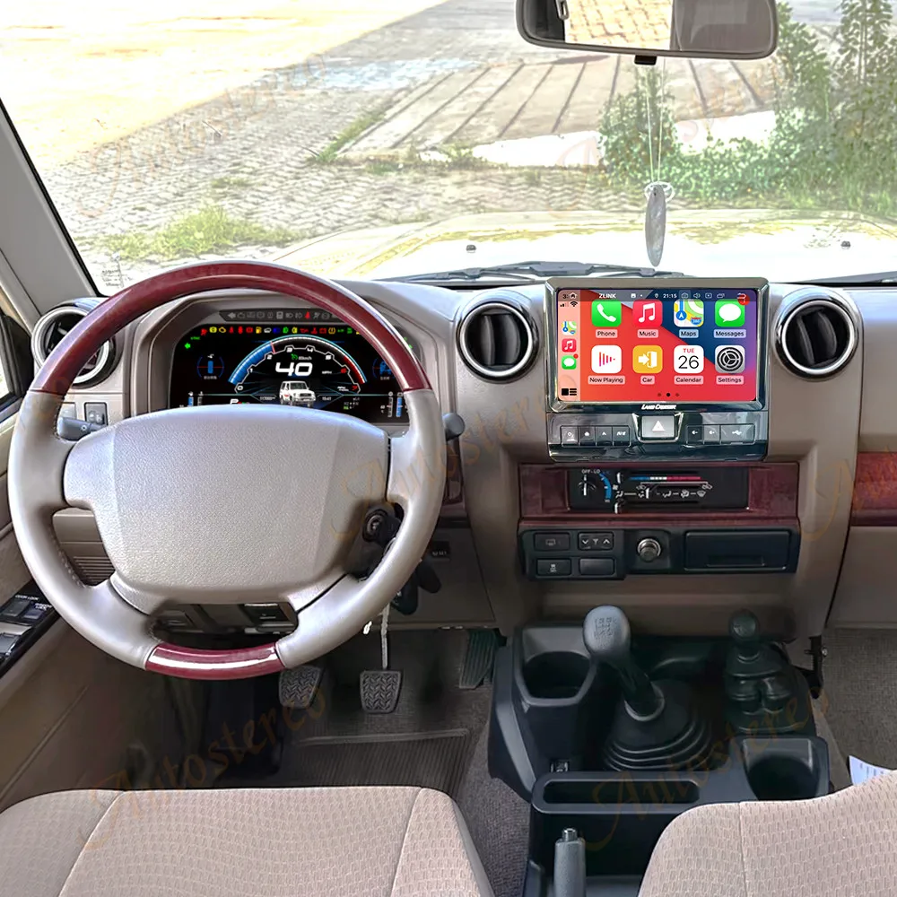

Цифровой одометр с экраном Android и CarPlay для Toyota Land Cruiser LC76, LC79, LC70, LC75, GPS-навигация, мультимедийный проигрыватель для автомобиля.
