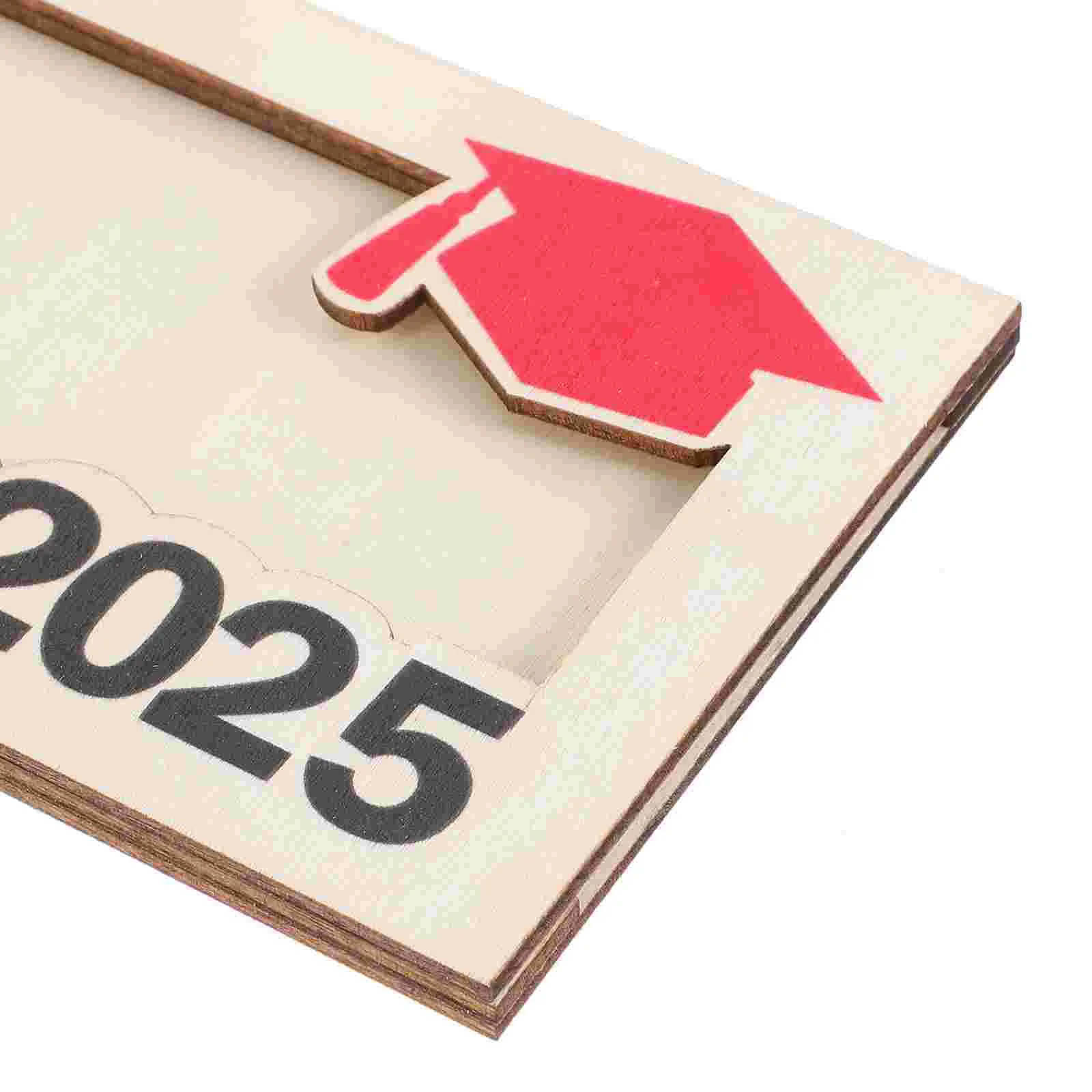 Graduation Season Wooden Money Clip Men's Wallets Graduate Decoration Business Card Holder for Pocket Ornament Handheld Man