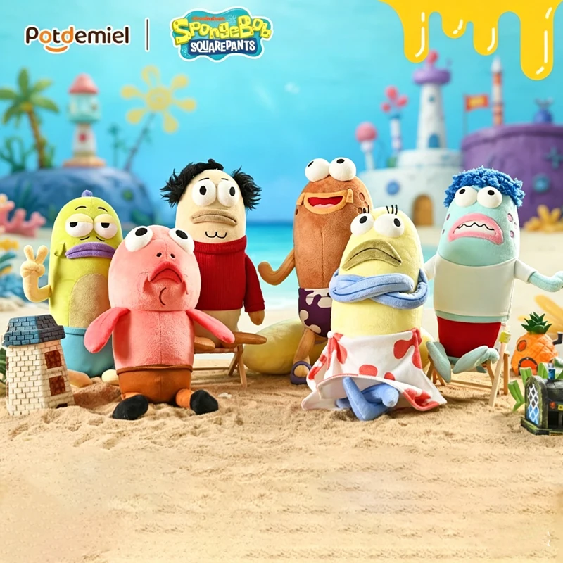 Potdemiel Nuevo Peluche de Bob Esponja Residente, Sirena Peatonal Fea-Adorable, Juguete de Peluche Peculiar y Divertido para Máquina de Garras