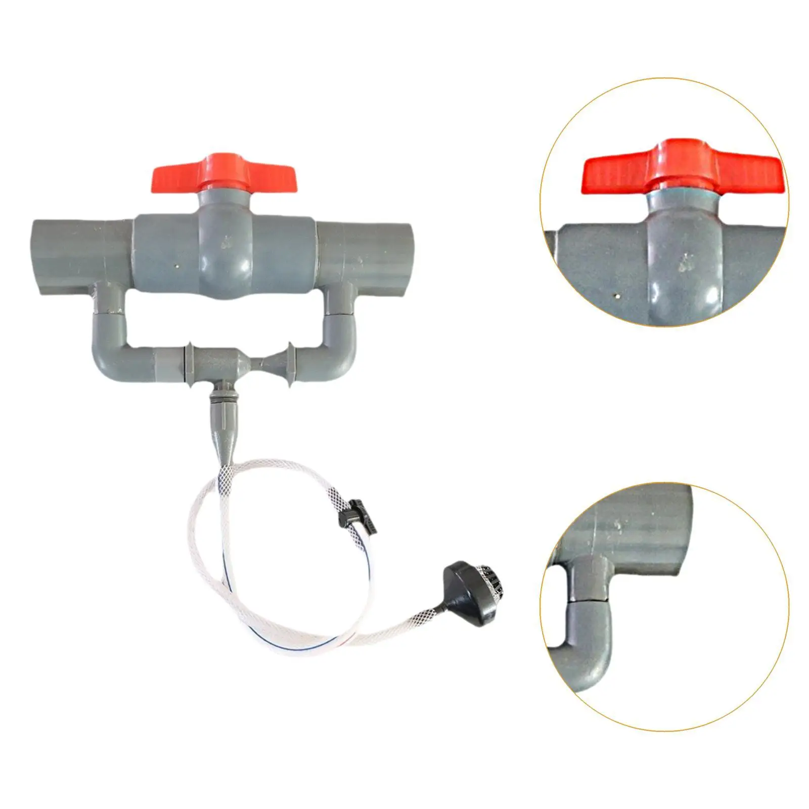 Graue Bewässerung, Venturi-Dünger, Mischrohr, langlebiges Kunststoffgerät für Garten, landwirtschaftliches Bewässerungswerkzeug