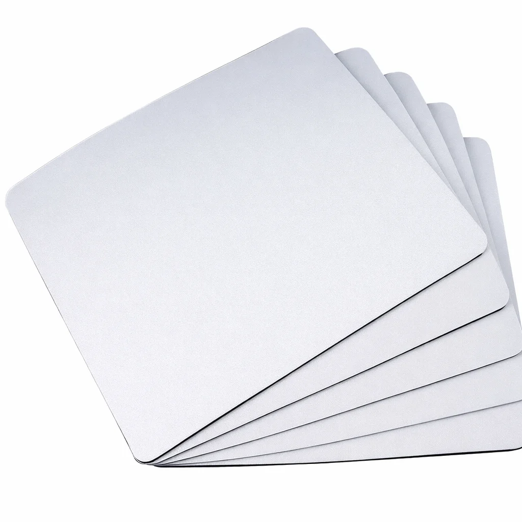 5pcs Blank Mouse Pads for Heat Press, 24 X 20 cm DIY Sublimation Mouse Pad Set for Heat Transfer Projects
