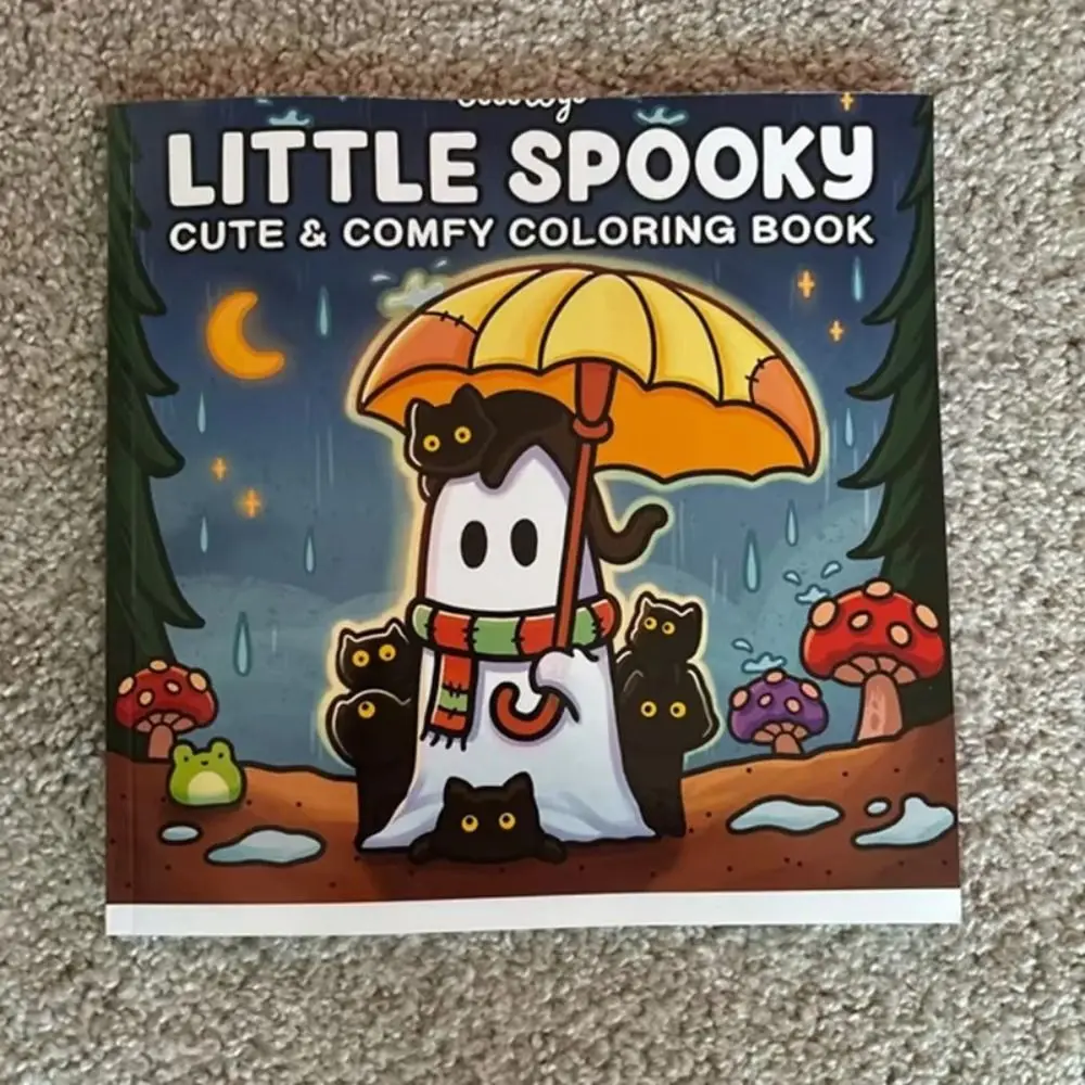 Spooky Cutie Coloring Book Featuring Adorable Creepy Creatures Educational Graffiti Painting Book In Cozy Moments For Relaxation