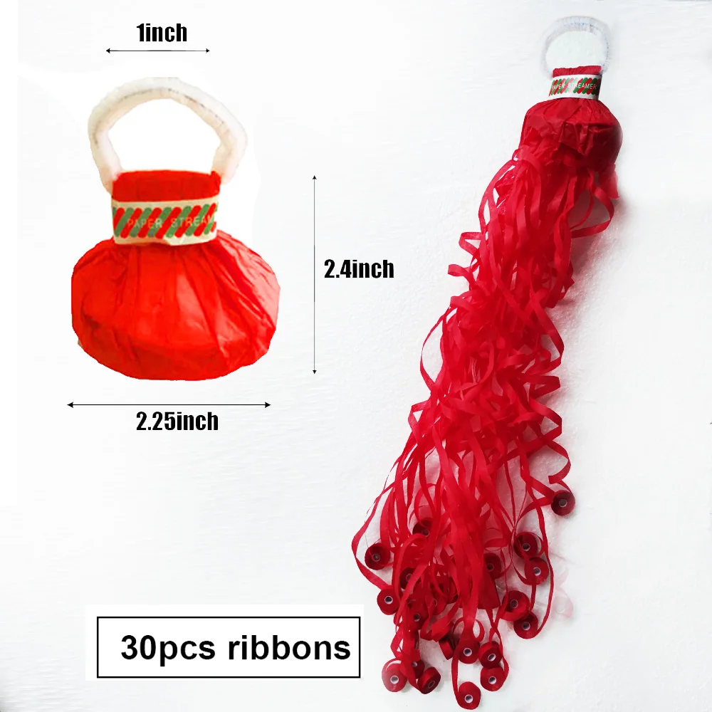 5/10/30 stücke Weiß Rot Streamer Poppers Papier Cracker Hand Werfen Konfetti Streamer Hochzeit Geburtstag Baby Showe Party Decor – Detail 1