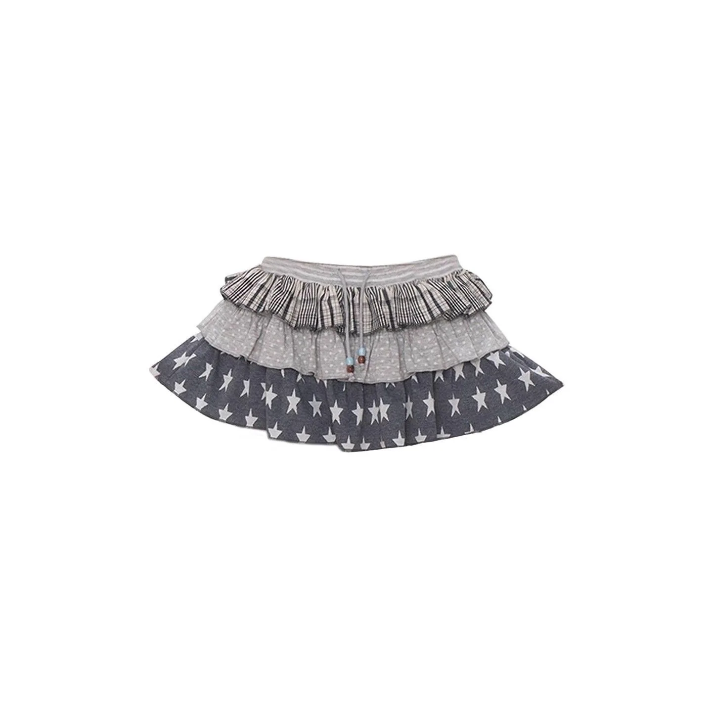 

Японская юбка-кейк Kimotimo в стиле Y2K с принтом в горошек и звезды, винтажная, милая, с кружевной шнуровкой на талии, мини-юбка А-силуэта, модная, в стиле гранж, Faldas