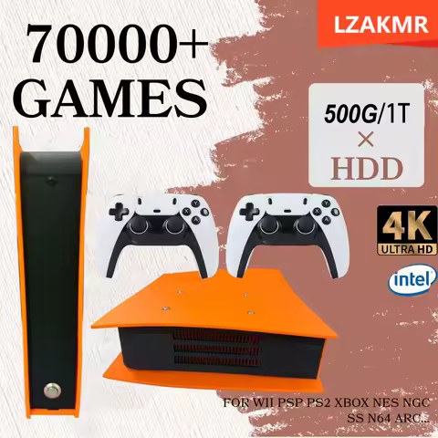 New M88 Retro Game Console 4K HD Built-in 85000+ Games 60+ Emulators for PS2 WII XBOX NGC SS N64 Up to 4 Controllers 4 Players