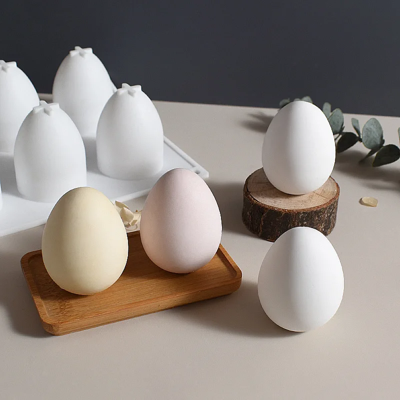 

3D Egg Shape Handmade Scented Candle Home Decoration Silicone Mold Aromatherapy Plaster Gypsum Crafts Molds
