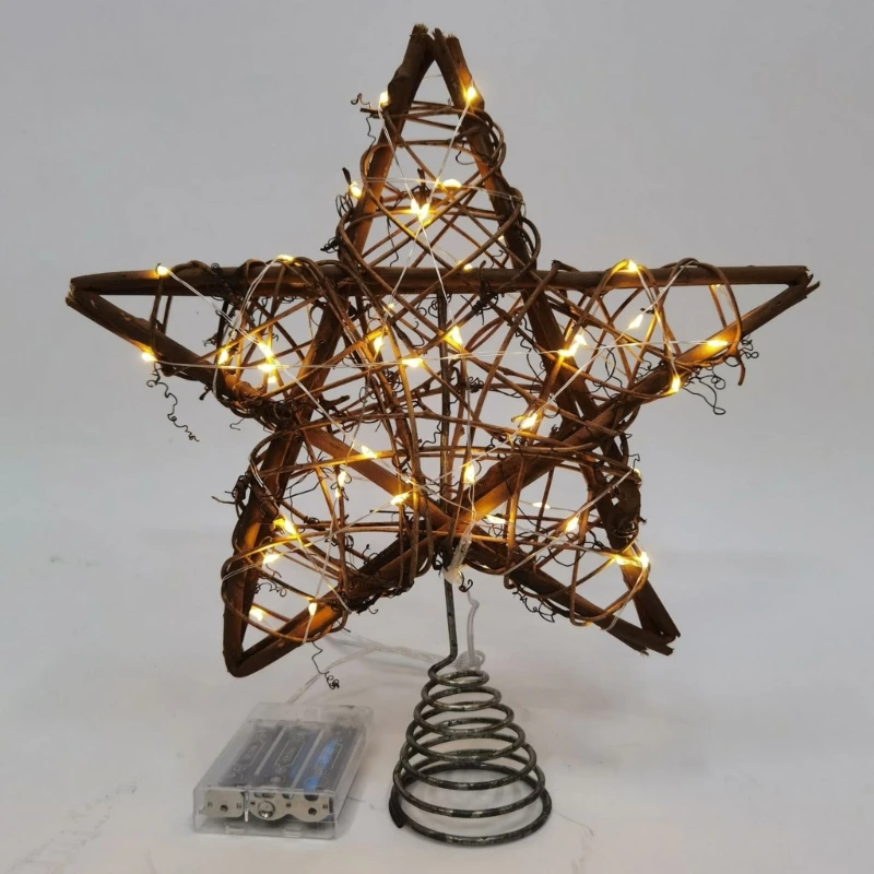 2025 New Warm Ligh Star Treetops with LEDs for a Pleased Christmas Tree Display