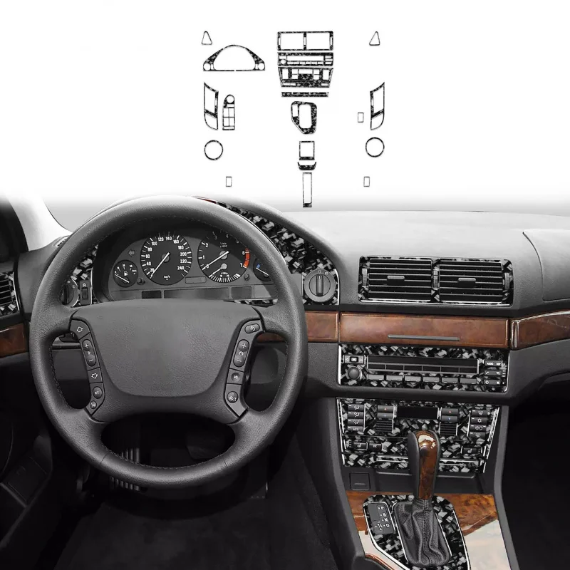 Suitable for BMW 5 Series M5 E39 98-03 Gear Shift Instrument Lift Carbon Fiber Forged Car Interior Modification
