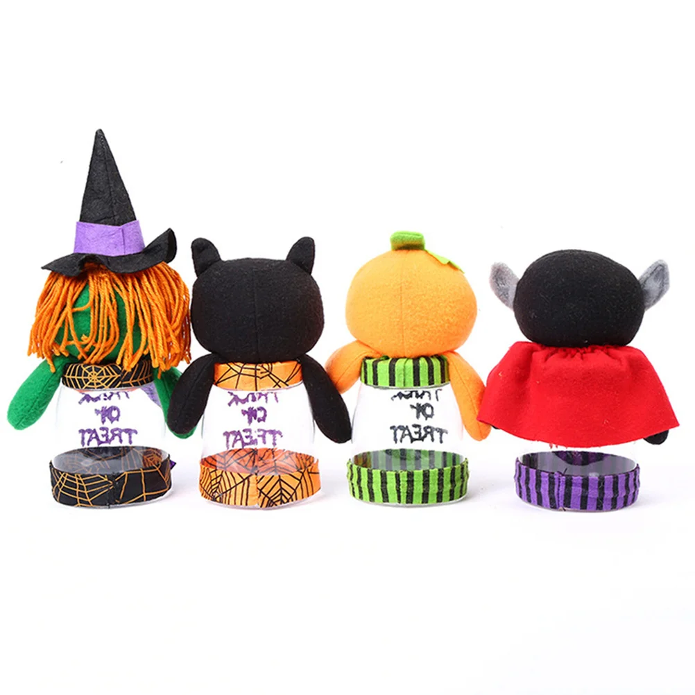 

Pumpkin Candy Halloween Plastic Clear Container For Kids Party Decoration Storage Box Chocolates Biscuits