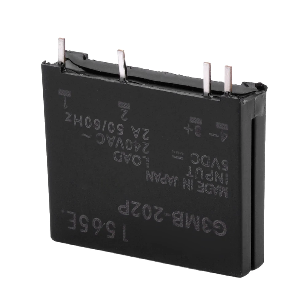 1/5 قطعة وحدة التتابع 5V-G3MB-202P G3MB 202P DC-AC PCB SSR في 5 فولت تيار مستمر خارج 240 فولت التيار المتناوب 2A وحدة تتابع الحالة الصلبة