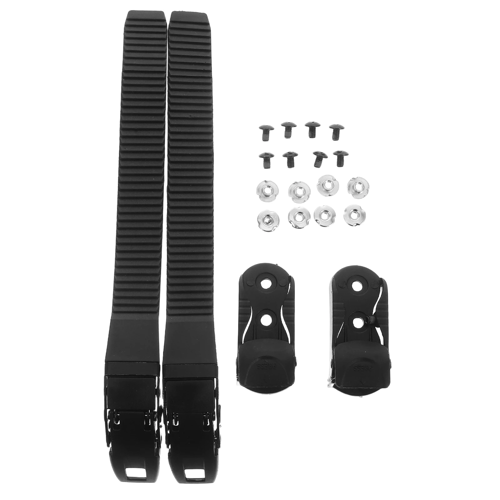 

2pcs Roller Buckle Straps Skating Shoes Buckle Straps Adjustable PP Material Black Child Size Skate Accessories