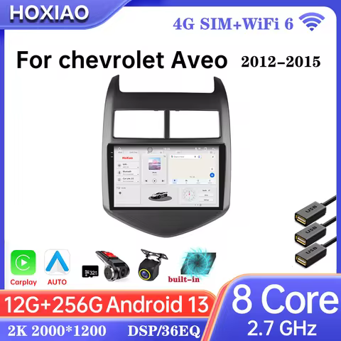 UIS7870 Car Radio Android 13 For Chevrolet Aveo 2 Sonic T300 Wireless CarPlay Android Auto 4G Car Multimedia GPS Video Player