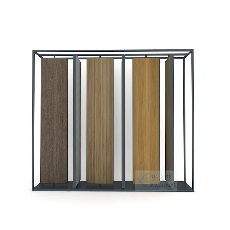 Exhibidores Giratorios para Pisos de Madera, Parquet de Roble, Exhibidores para Pisos Laminados, Paneles de Pared, Soporte de Exhibición para SPC y WPC