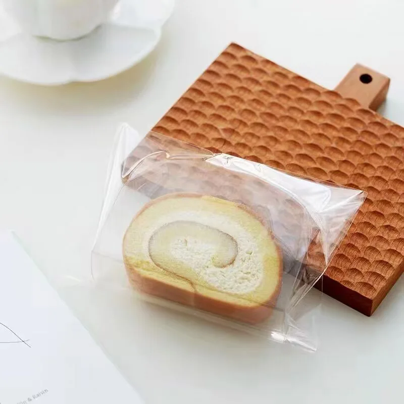 100pcs Transparent Semicircle Cake Collar Mousse Cake Cut Pieces Rim Gasket DIY Baking Food Roll Surrounding Tape