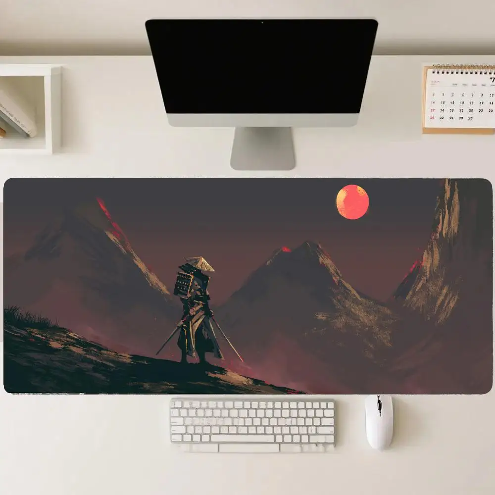 

Samurai Carpet Gaming Pad Rug Mouse Pad Xxl Desk Accessories Table Mats Keyboard Pad Mouse Mat Mouse Pads Office Accessories