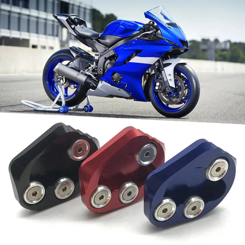 

Motorcycle Kickstand Side Stand Extension Enlarger Pad Foot Support Frame Plate Modification Parts Kickstand Non-slip Pad Bracke