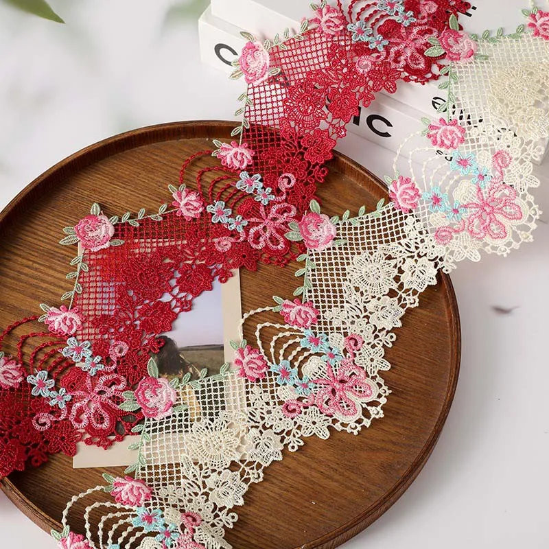 

15Yards Water Soluble Lace Trim DIY Sewing Supplies Lace Fabric Trims Bra Underwear Garment Clothes Accessories