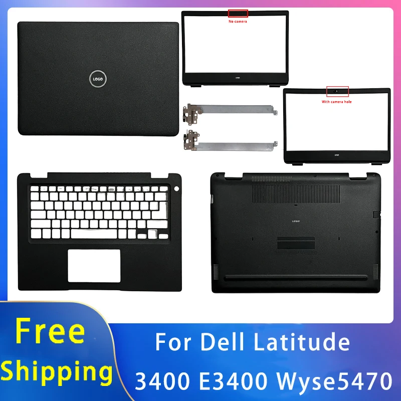 

New For Dell Latitude 3400 E3400 Wyse5470;Replacemen Laptop Accessories Lcd Back Cover/Palmrest/Bottom/Hinges With LOGO