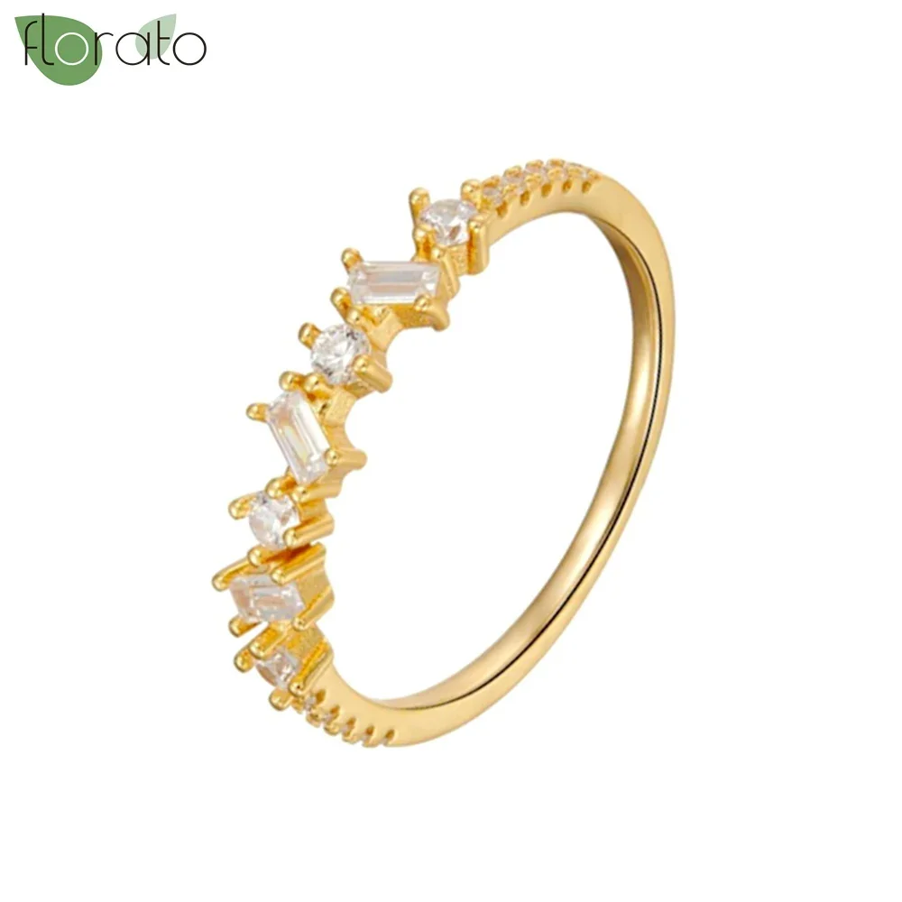 Women's Gold Plated Colorful Zircon Luxury Engagement Ring, Gift