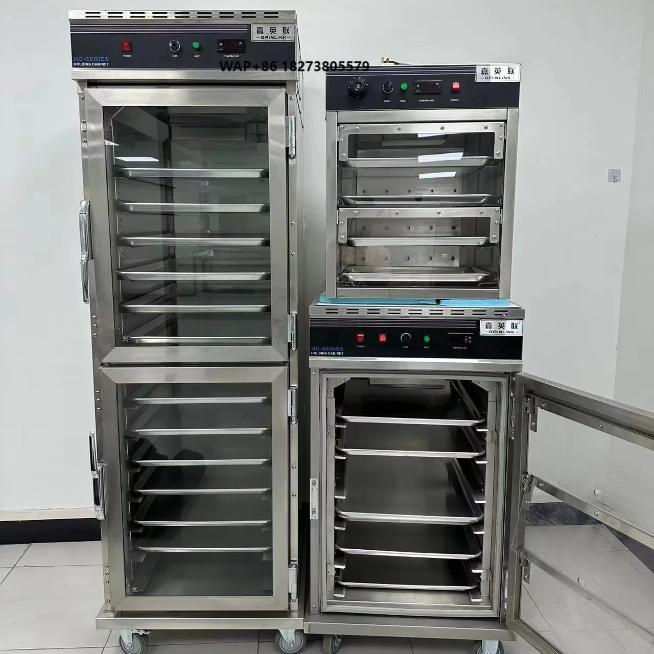 Wholesale Premium Stainless Steel Glass Door Hot Food Cabinet Electric Food Warmer Display for Cooked Food Easy Control