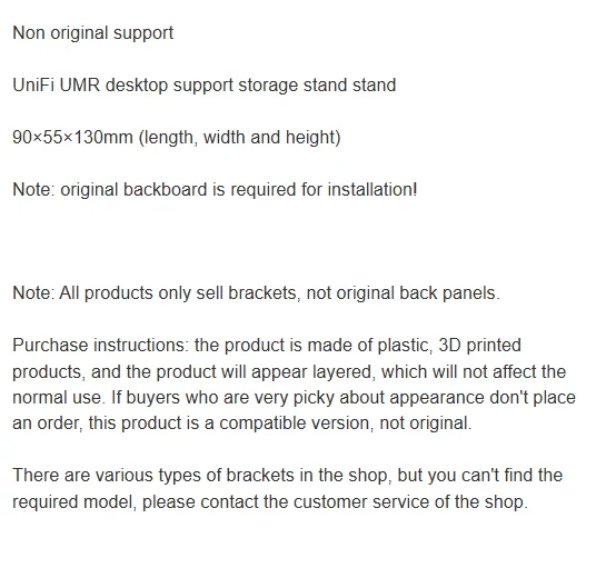 WYORESY for UniFi (UMR)  Desktop Mount Storage Bracket UBNT UMR Router Holder Desktop Organizer Support Rack
