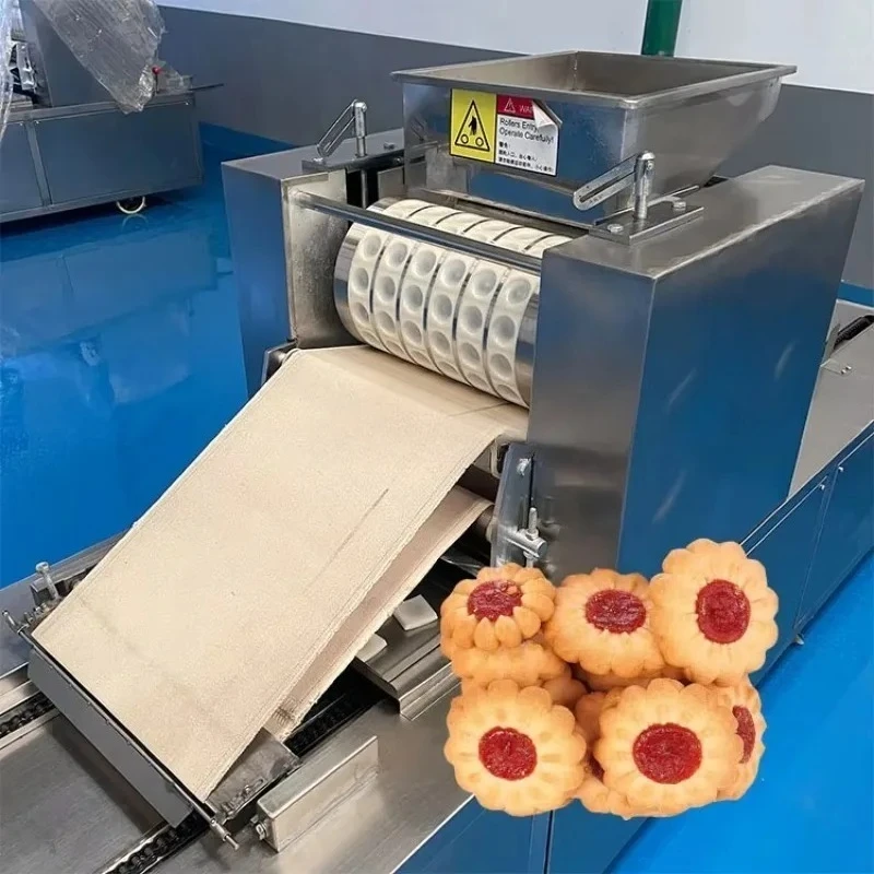 Cream Filling Cookie Maker Biscuit Making Machine Biscuit Rotary Moulder Rolling Forming Machine Production Line Price Sale