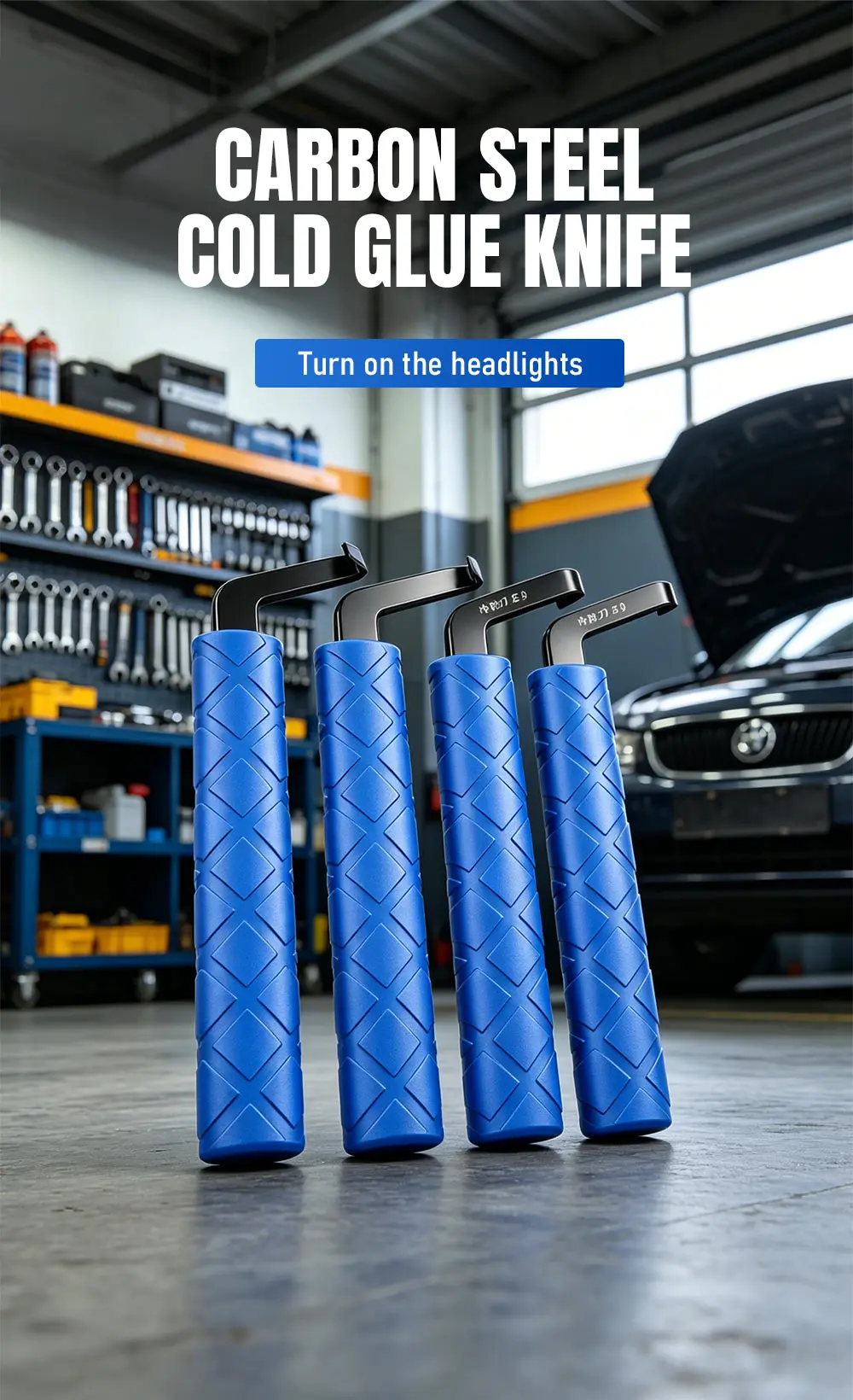 Kaltkleber-Entfernungsmesser für Autoscheinwerfer, Robuster Manueller Autoglas-Dichtungsschneider für Scheinwerfer-Restaurierung & Klebstoff-Entfernung – Detail 1