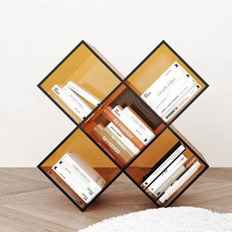 

Прозрачная простая акриловая полка для книг, роскошная домашняя гостиная, приставной столик, стеллаж для хранения журналов, мебель для дома общего назначения