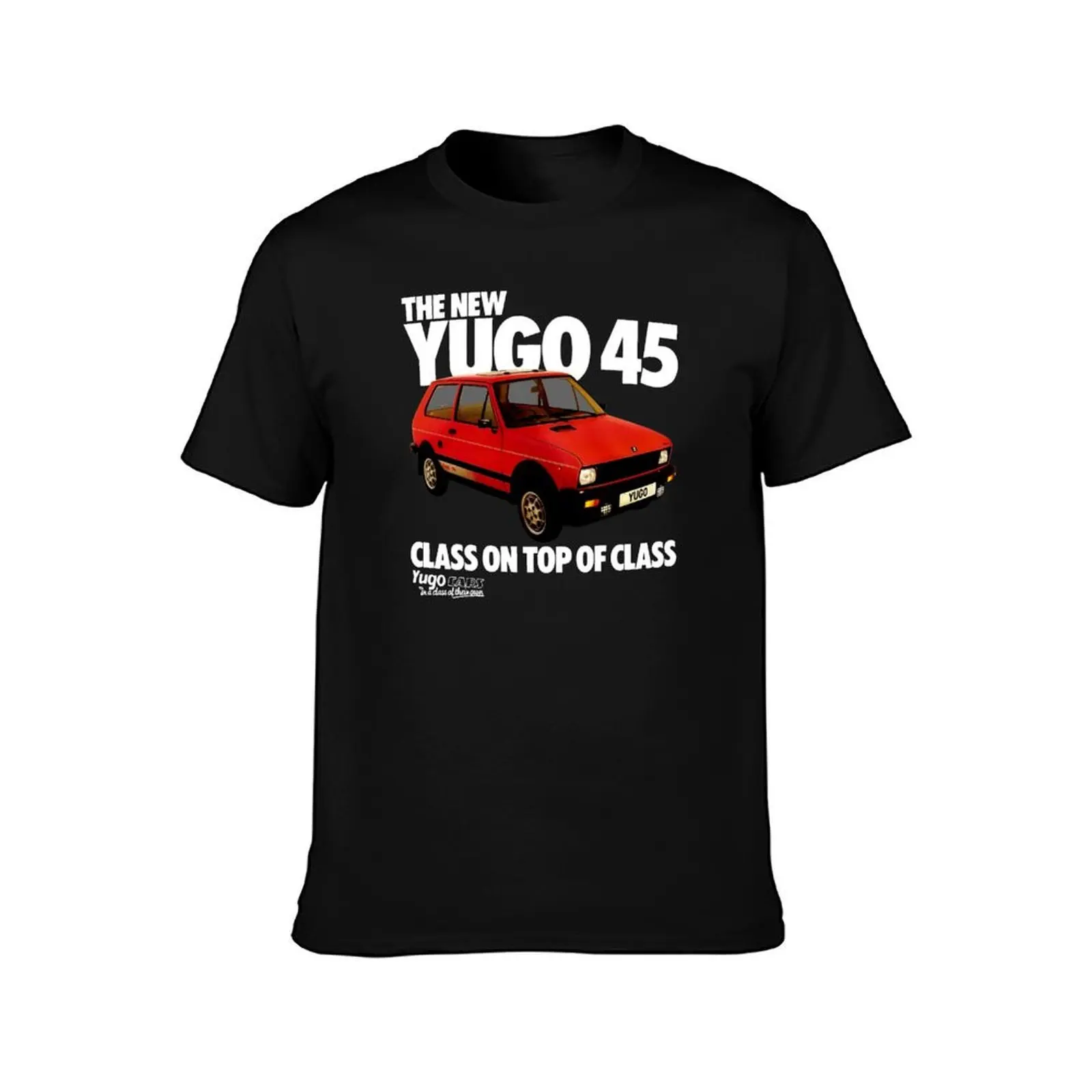 YUGO 45 - ADVERT T-Shirt, Summer Casual Cotton Tee, Oversized Streetwear Tops, Vintage Graphic Print, Loose Fit Short Sleeve