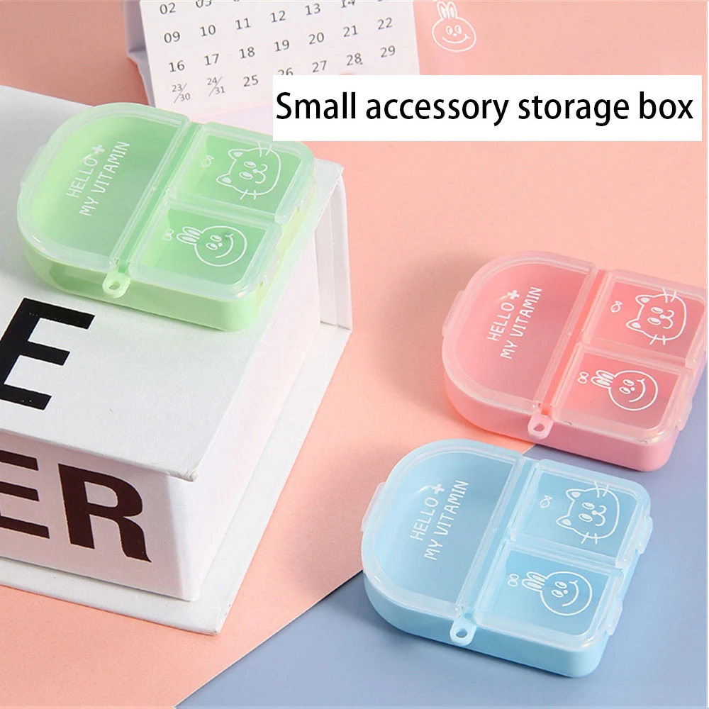Storage Box Dustproof Portable Multipurpose Health Care Compartment Storage Grid Design Small Box
