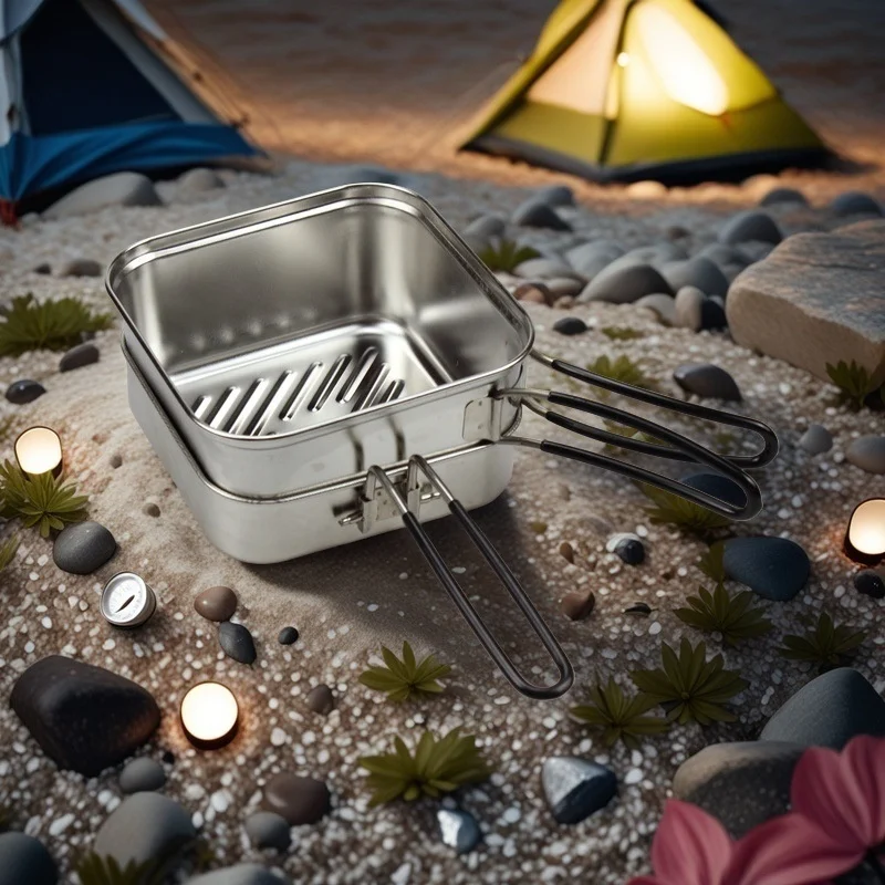 Conjunto de Panelas de Camping - Camping Cooking Frying Pan avaliação e preço