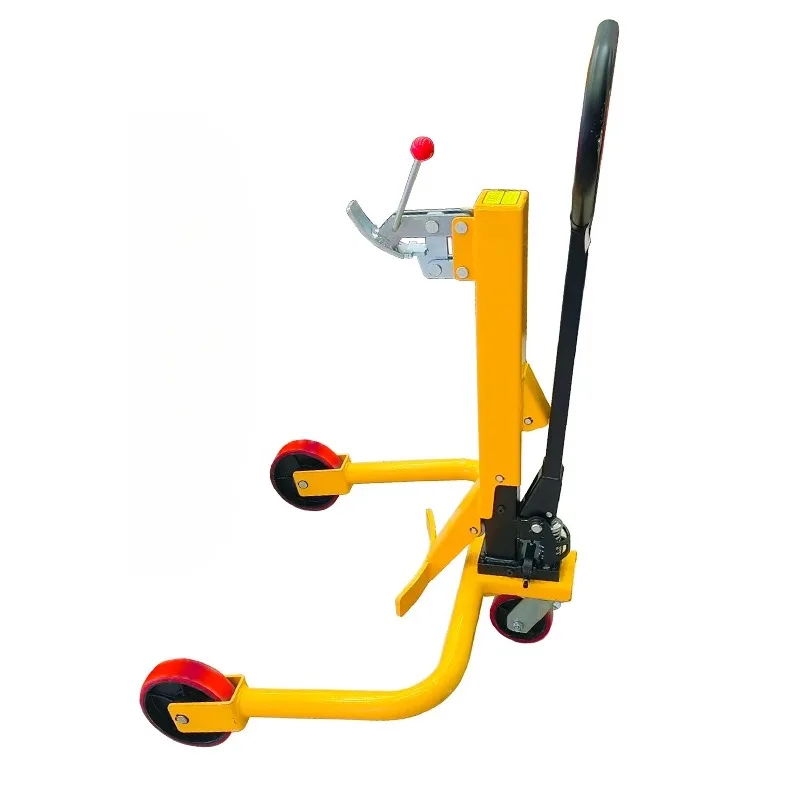 Manual Hydraulic Oil Drum Handling Trolley Steel Drum Lifting Transfer Forklift for Industrial Warehouse Material Handling Pro