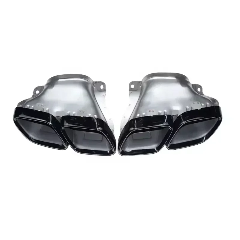 Suitable For Mercedes AMG GT63 Benz AMG GTC W167 Silver Four-Outlet Stainless Steel Rectangle Exhaust Tip