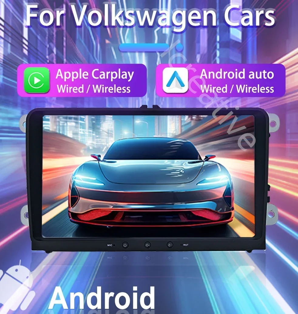 2Din Car Radio Android Auto Carplay For 9