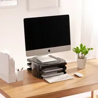 Neck Protection Monitor Stand Rotating Desktop Organization Multi-function Desk Organizer Ergonomic Computer Height Rack